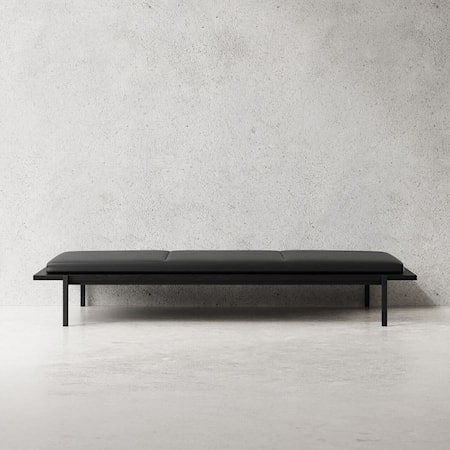Ultra by Sørensen Dagsäng Läder 190 cm Svart