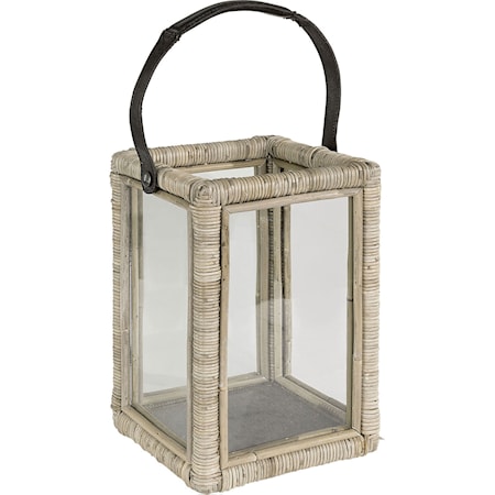 Lantern wicker ljuslykta