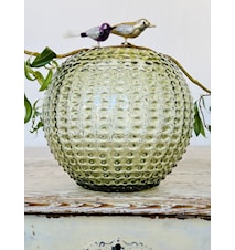 Hobnail Globe Maljakko 24 cm Olivegreen