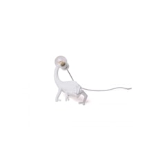 Chameleon Kameleon med Lampe USB 17 x 14 cm Hvit