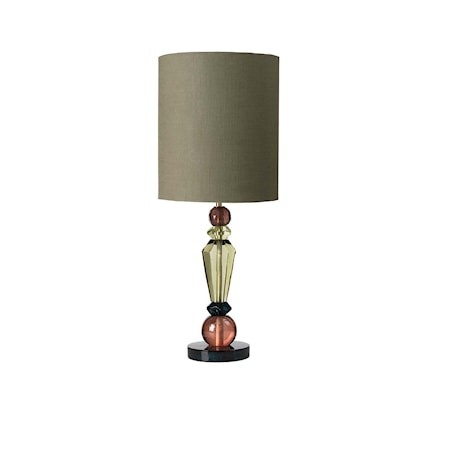 Caia Lampa 60x25 cm Grön/ Orange