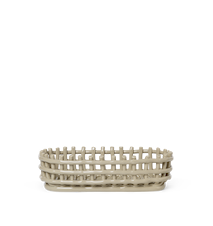 Ceramic Basket kurv oval, Cashmere