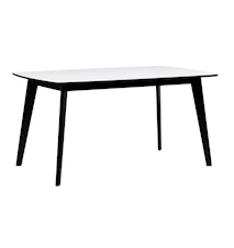 Olivia Table Blanc/Noir 90x150 cm