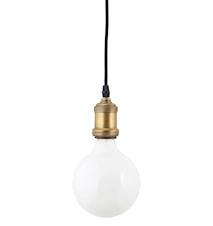 LED Lampe dimbar E27 17,5x12,5 cm - Hvit
