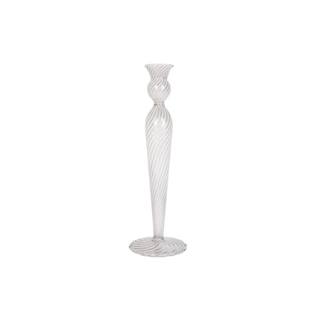 Present time Swirl Ljusstake 26,5 cm Klar