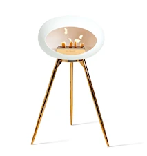 Le Feu Dome Ground High Eldstad 79 cm Vit/Roséguld