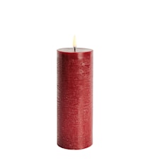 LED-Kerze Pillar 7,8 × 20 cm Rot