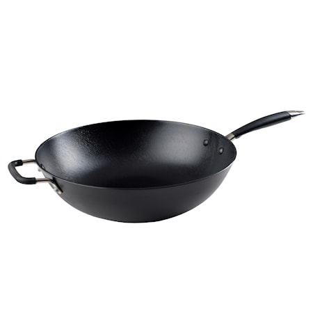 Cast iron wok ULTRALIGHT with shaft