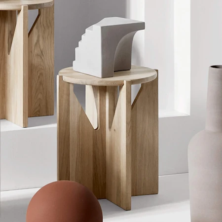 The Stool Pall Ø36x42 cm Ek Natur