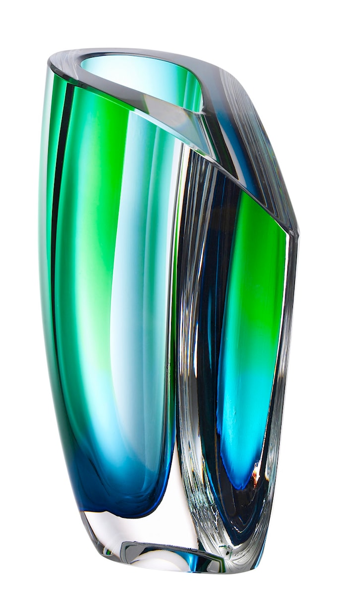 Mirage Grön/Blå Vas 21cm