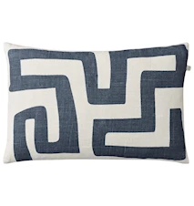 Nagra Kuddfodral 100% Linen Off White/Blå 40x60cm
