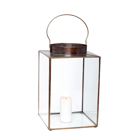 Hübsch Lanterna 26x26xh36 cm – Transparent