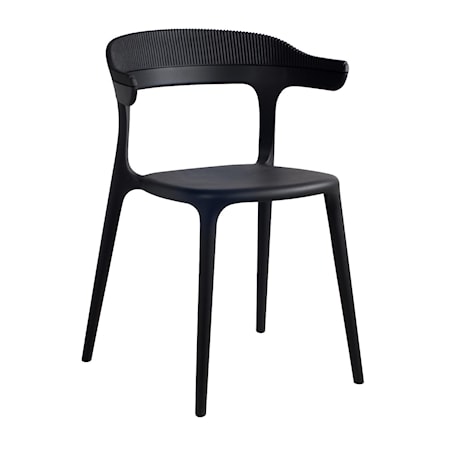 Muubs Luna Stripe stol - svart