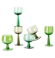 Emeralds vinglass høye 4-pakning 20 cl glass grønn