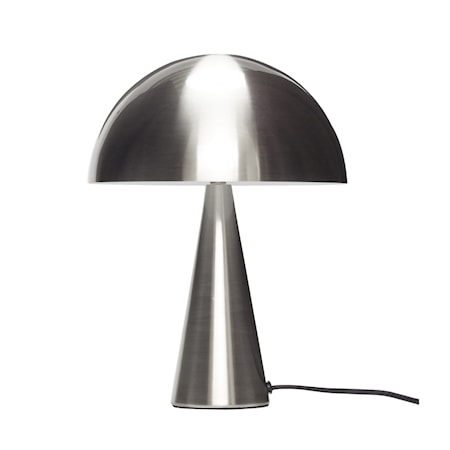 Bordslampa Metall Nickel 33 cm