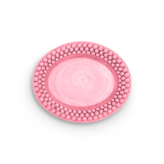 Bubbles Oval Tallrik Rosa 20 cm