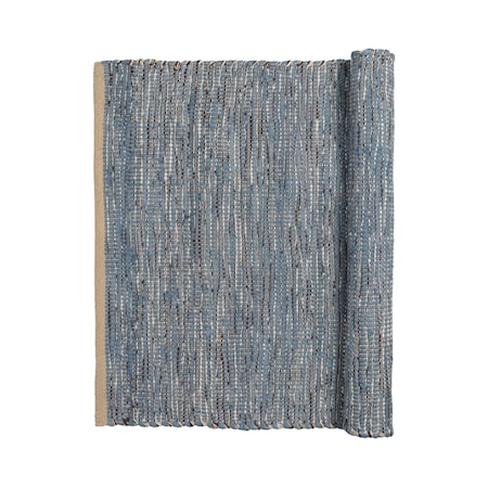 Broste Copenhagen Magda Teppe 80×250 cm Flint Stone Blue