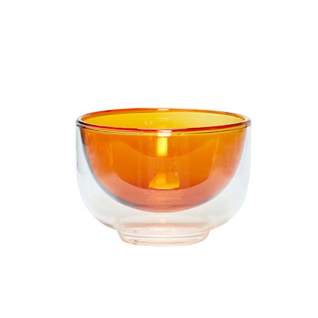 Hübsch Skål Glas Klar/amber