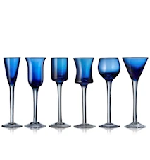 Schnapsglas 6 st Blau