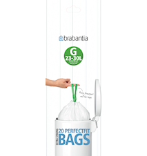Søppelposer G, 23-30 Ltr (Dispenser Pakk med 40 poser) White