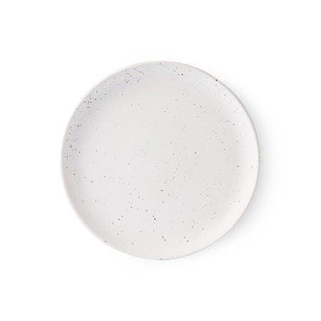 Bold & Basic Ceramics Speckled Frukost Tallrik Vit