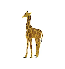 Veggdekorasjon Giraffe Yellow 25,5 x 58 cm