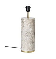 Ella Lampfot 30 cm Marmor Beige