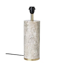 Ella Lampfot 30 cm Marmor Beige