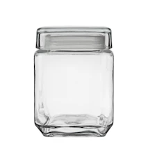Glasburk Fyrkantig 1,2 liter 14x11,5 cm Glas Klar