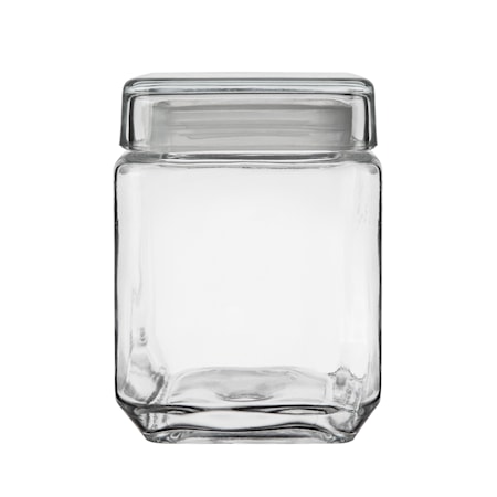 Glasburk Fyrkantig 1,2 liter 14×11,5 cm Glas Klar