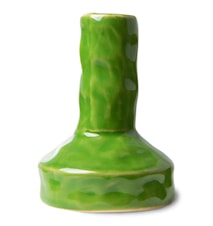 Emeralds lysestake S 10,5 cm steingods limegrønn