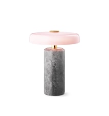 Trip Bordlampe Ø17x21 cm Marmor Sølv/Rosa