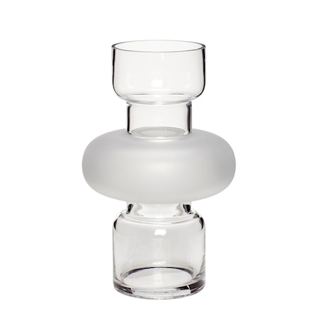 Hübsch Vase Glas Klar 19 cm