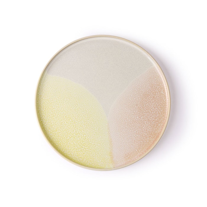 Gallery Ceramic Dish Pink/Yellow