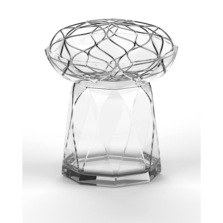 Bloom Vas 28,4 cm Glas/Metall Klar