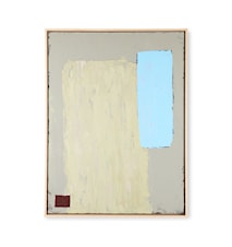 Abstract Maleri  Pistachio/blue 60x80 cm
