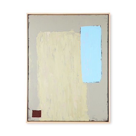 Abstrakti Maalaus Pistachio/blue 60 x 80 cm