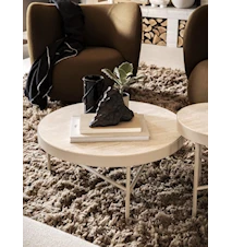 Travertine Soffbord Large  Cashmere