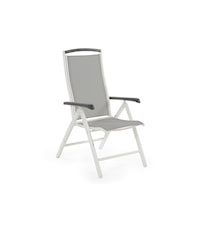 Andy posisjonsstol, hvit/grå Nonwood