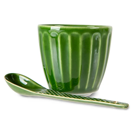 Emeralds Lusikka 4-pakkaus 15,2 cm Keramiikka Vihreä