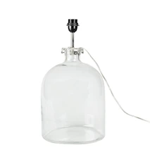 Lampfot 39 cm Glas Klar