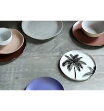 Bold & Basic Ceramics Porcelana Plato Palms