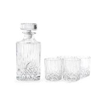 Whiskey Decanter with 4 Glasses