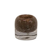 Leah Ljuslykta Ø7,5x7,5 cm Glas Taupe