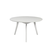 Table basse Yumi ronde, blanc 90 cm
