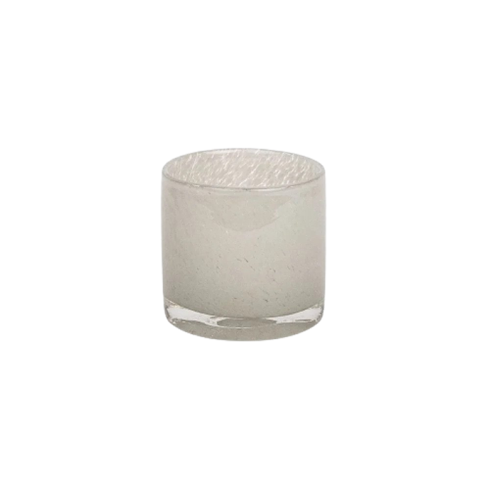 Nilla Ljuskopp Ø8x8 cm Glas Gråbeige