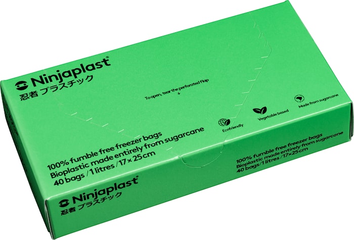 Fryspåsar Bioplast 1 L 40-pack