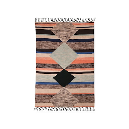 hand woven indoor/outdoor rug multicolour (120 x 180)