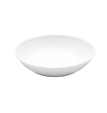 Plissé Salat/Nudelteller 20 cm Weiß