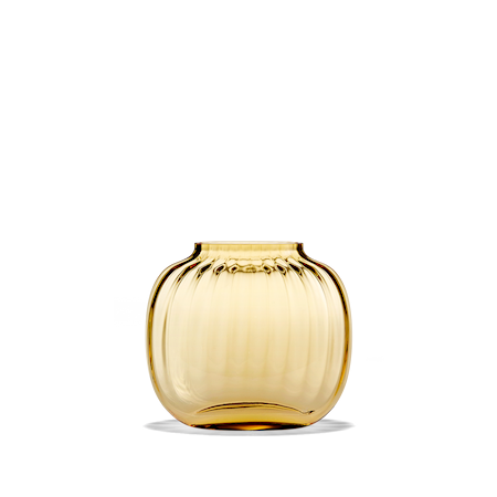 Primula Oval Vase Amber H12,5 cm
